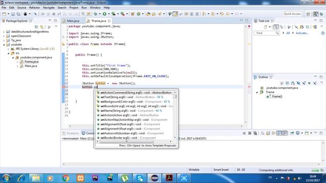 Java Swing Components :JButton смотреть онлайн