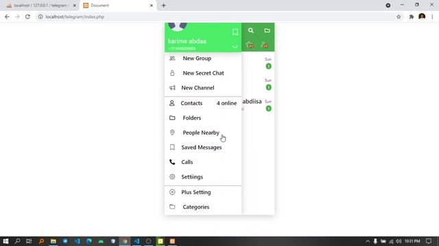 Telegram clone #javascript #howto #css #html смотреть онлайн