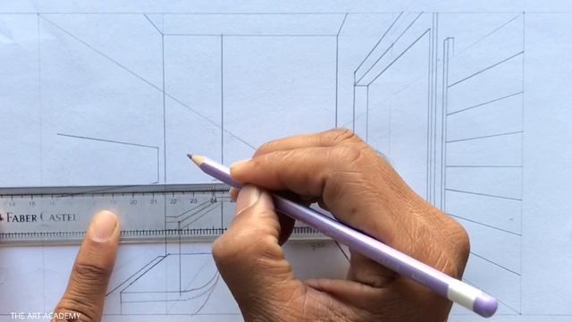 How to Draw in 1-Point Perspective: A Bathroom Drawing Step-by-step смотреть онлайн
