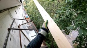 Крыша на балкон в Москве своими руками/Ремонт крыши балкона на последнем этаже/Установка крыши