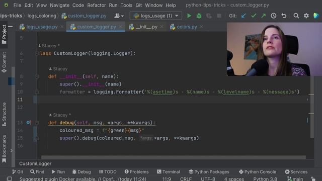 Python logger - part 2, coloring logs смотреть онлайн