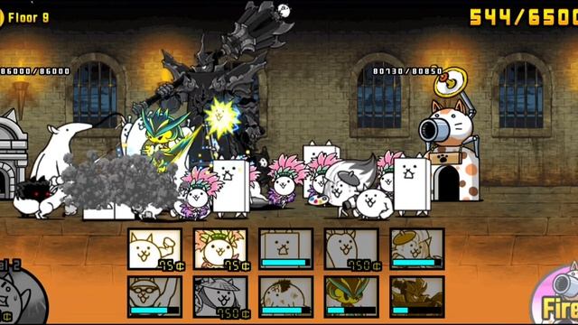 Проходим небесную башню! Первые 10 Уровней | (The Battle Cats) смотреть онлайн