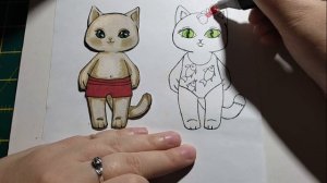 БУМАЖНЫЙ КОТИК + КОШЕЧКА! И ОБЗОР ОДЕЖДЫ на НИХ!!!