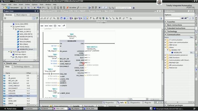 TIA Portal V18|PLC S7-1500 connect with PLC S7-300 via Modbus TCP Part-1 смотреть онлайн