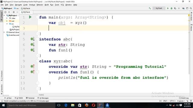interface in Kotlin. Kotlin Programming Tutorial in Hindi. смотреть онлайн