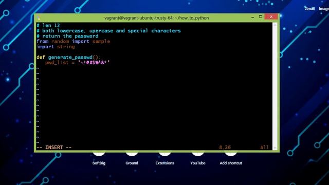 Generate strong password using python - 10mins смотреть онлайн
