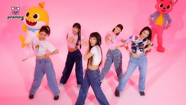⭐️Attention Dance Cover by Pinkfong x Baby Shark x NewJeans | ? KPOP Dance Collab. | Dance Alive смотреть онлайн