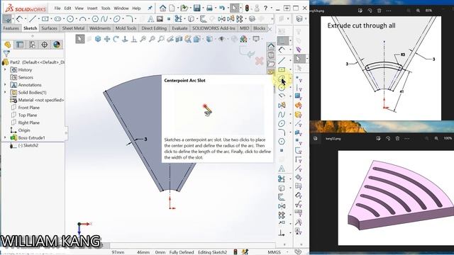 How to vary sketch pattern in SolidWorks 52 смотреть онлайн
