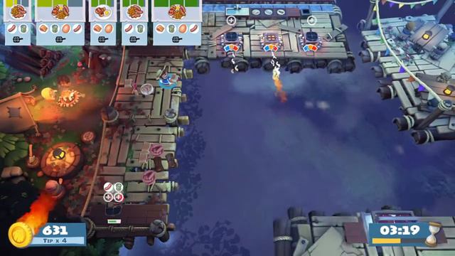Overcooked 2 - Campfire Cook Off - Level 3-4 смотреть онлайн