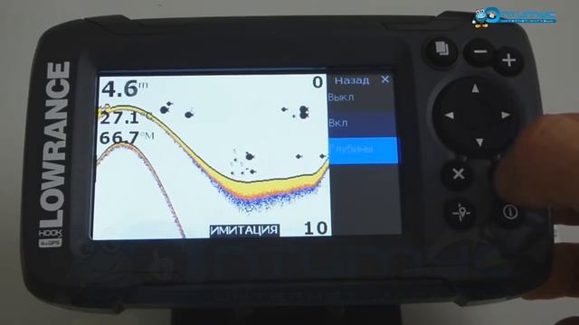 Обзор основных функций Эхолотов Lowrance на примере Hook2 4x GPS Bullet