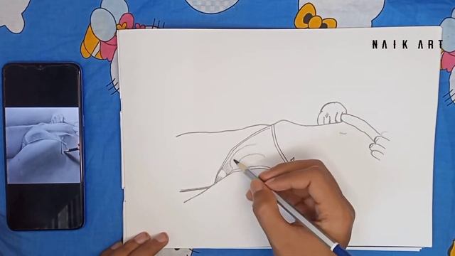How to draw a girl figure / 4x speed drawing / erotic art смотреть онлайн