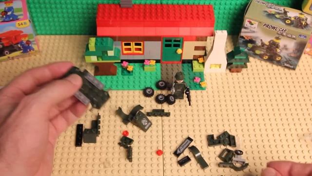 Combat Zones Японский офицер в военной машине - конструктор Brick смотреть онлайн