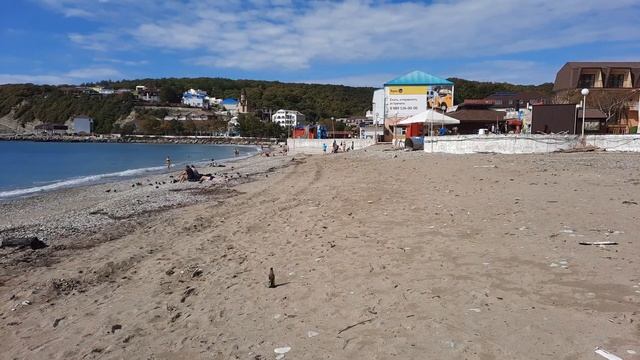 Новомихайловский пляж 2 октября 21 г. 12 часов 57 минут. смотреть онлайн