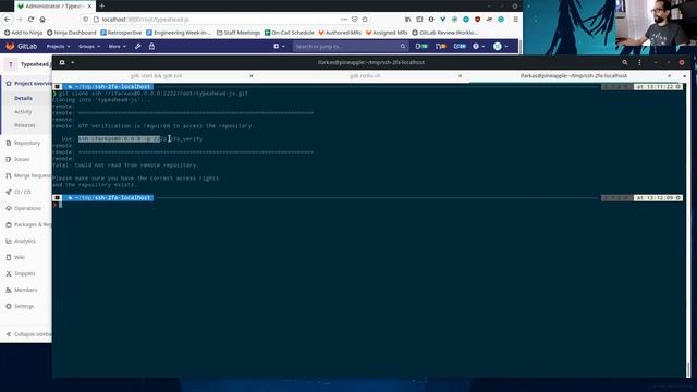 POC: OTP verification for git+ssh using a gitlab-shell cmd смотреть онлайн