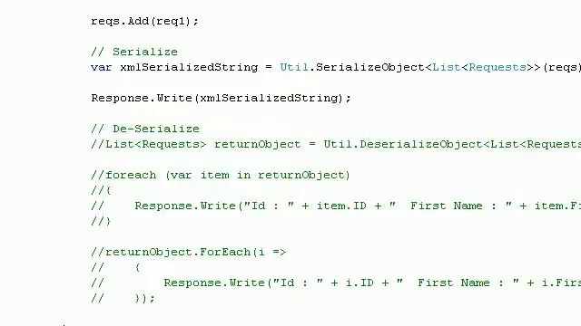 xml serialize and deserialize list of custom objects смотреть онлайн