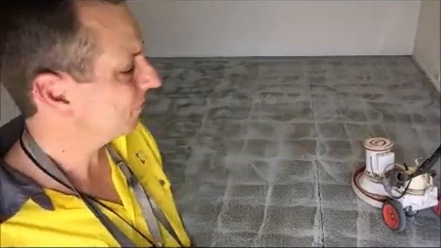 Epoxy Resin Flooring prep - Diamabrush Coating Removal Tool on Quartz floor смотреть онлайн