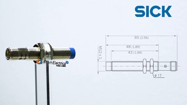 Индуктивный датчик M12 с дистанцией срабатывания 8 мм Sick смотреть онлайн