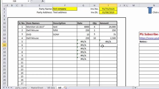 Download Free Excel Billing Software | 2019-20 Video | Auto save invoice in excel | Excel Macro смотреть онлайн