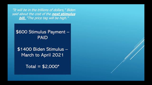 1400 Dollar Biden Stimulus Check Plus Further 2021 Enhanced Unemployment Extensions смотреть онлайн