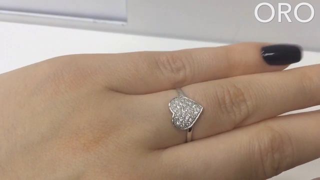 Вдохновляющее кольцо из белого золота смотреть онлайн