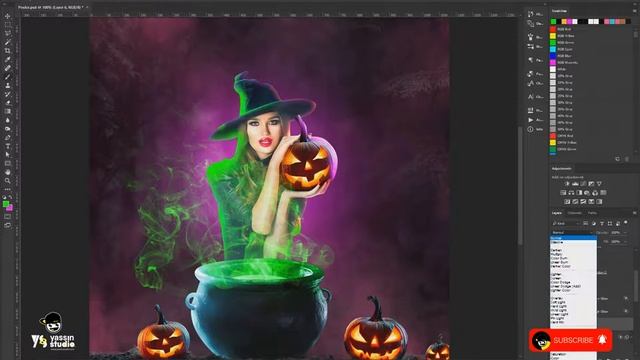 Halloween Dance Night Poster - Photoshop Manipulation Tutorial смотреть онлайн