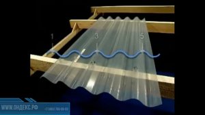 Прозрачный шифер: монтаж профиля GO 177x51