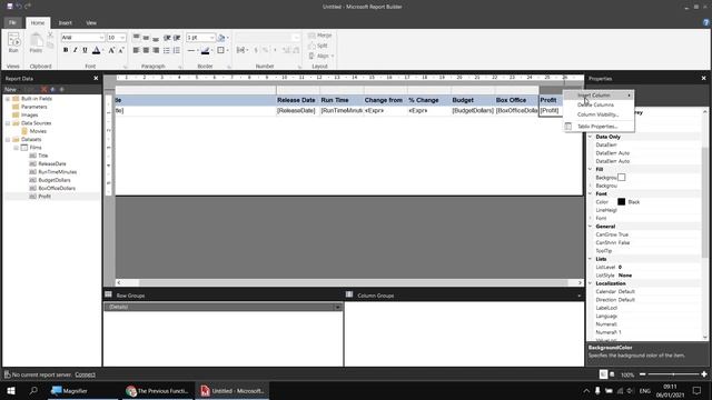 SSRS Report Builder Part 9.9 - The Previous Function смотреть онлайн