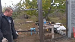 Ворота с калиткой  своими руками.