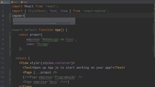 Meu Primeiro App com React Native - #04 CSS смотреть онлайн