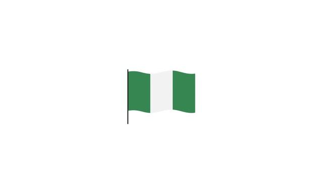 Nigeria flag Lottie JSON animation смотреть онлайн