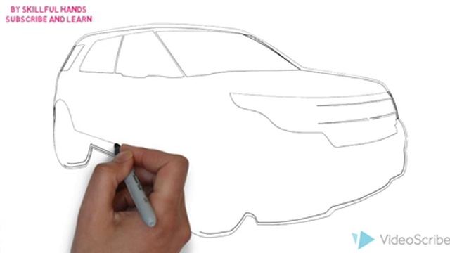 How to Draw a Ford Explorer / Как нарисовать Ford Explorer смотреть онлайн
