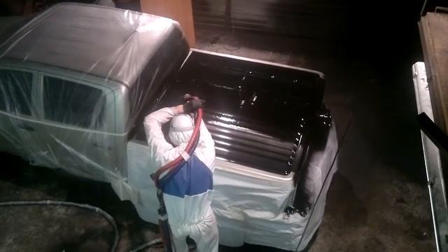 Полимерное покрытие кузова пикапа. смотреть онлайн