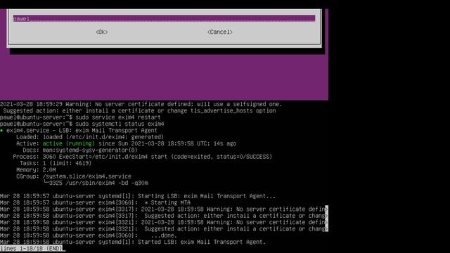 Ubuntu Server: Konfiguracja serwera poczty - Exim4 смотреть онлайн