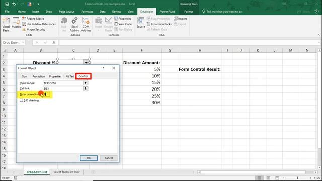 How to Make Drop Down List + List Box Using Form Controls in Excel - Tutorial смотреть онлайн