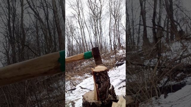 Колуны самодельные - испытание .