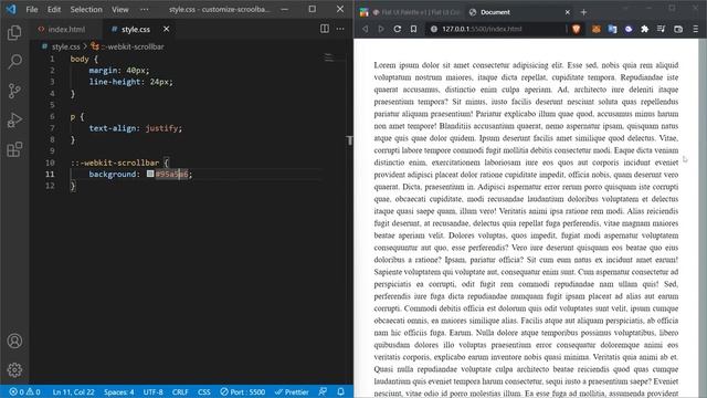 Create CUSTOM SCROLL BAR in CSS | How to Customize Scrollbar смотреть онлайн