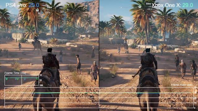 [4K] Assassin's Creed Origins Xbox One X Vs PS4 Pro Vs PC Graphics Comparison + Frame-Rate Test
