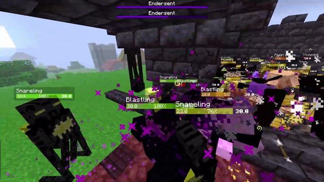 Can The Piglin Army Defend the castle from The Enderling Invaders | Minecraft Mob Battle смотреть онлайн