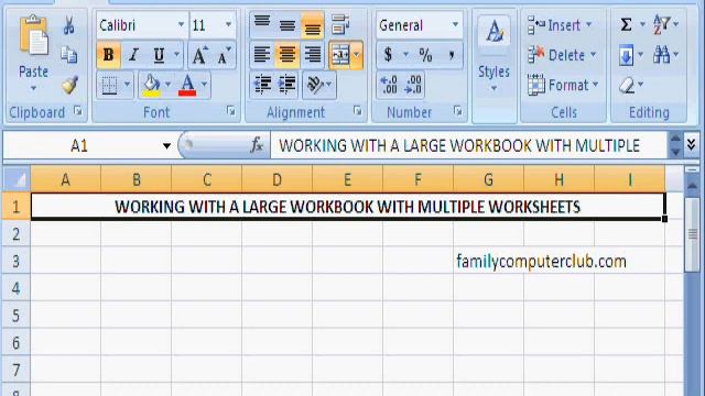 Accessing worksheet in large workbooks with multiple sheets смотреть онлайн