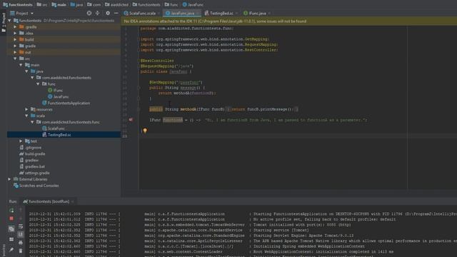 Passing Functions as parameters in Scala and Java смотреть онлайн