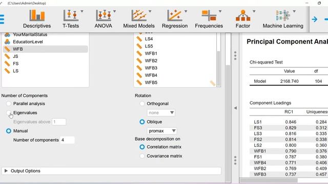 Principal Component Analysis (PCA) using JASP смотреть онлайн