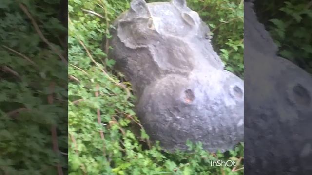 Скульптура для сада бегемот из бетона смотреть онлайн