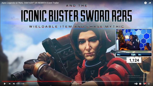 Apex legends and Final Fantasy VII REBIRTH Event Trailer My reaction смотреть онлайн