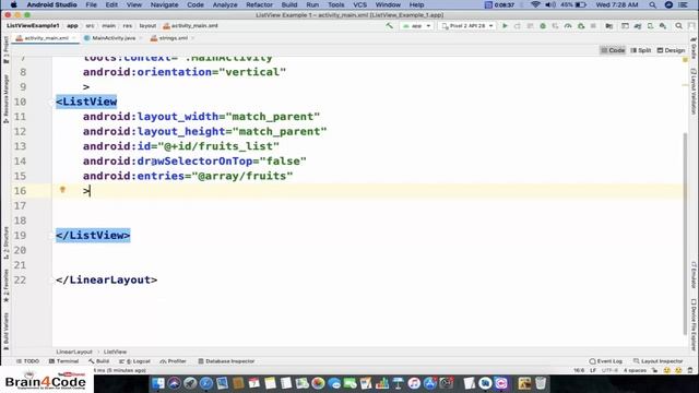 How to implement ListView with String Resource Array in Android Application | Hindi | Android Studi смотреть онлайн