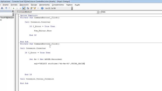 Excel + SQLite - Función strftime en Excel VBA Cap. Nº 13 смотреть онлайн