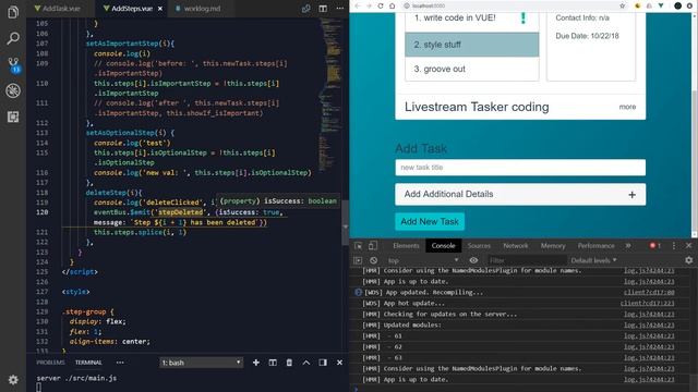 Live Coding |[ Vue.js ]| Tasker App Ep. 07 смотреть онлайн