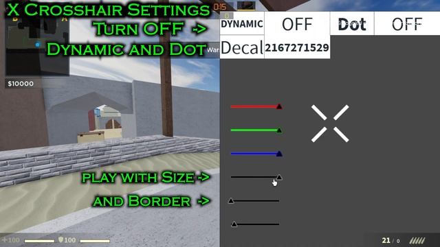 New X CROSSHAIR Counter Blox Remastered #Roblox #counterblox #crosshairs смотреть онлайн