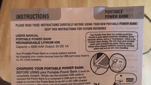 MY $25 UNIDEN POWER BANK WITH 4000 mAh/ 5 VOLT DC смотреть онлайн