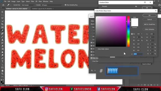 [ Text Effect ] WATERMELON - TEXT TUTORIAL смотреть онлайн