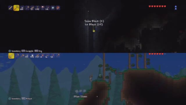 Terraria Splitscreen on PS3 [13] - Blood Moon's Kool- Aid смотреть онлайн